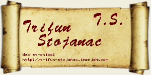 Trifun Stojanac vizit kartica